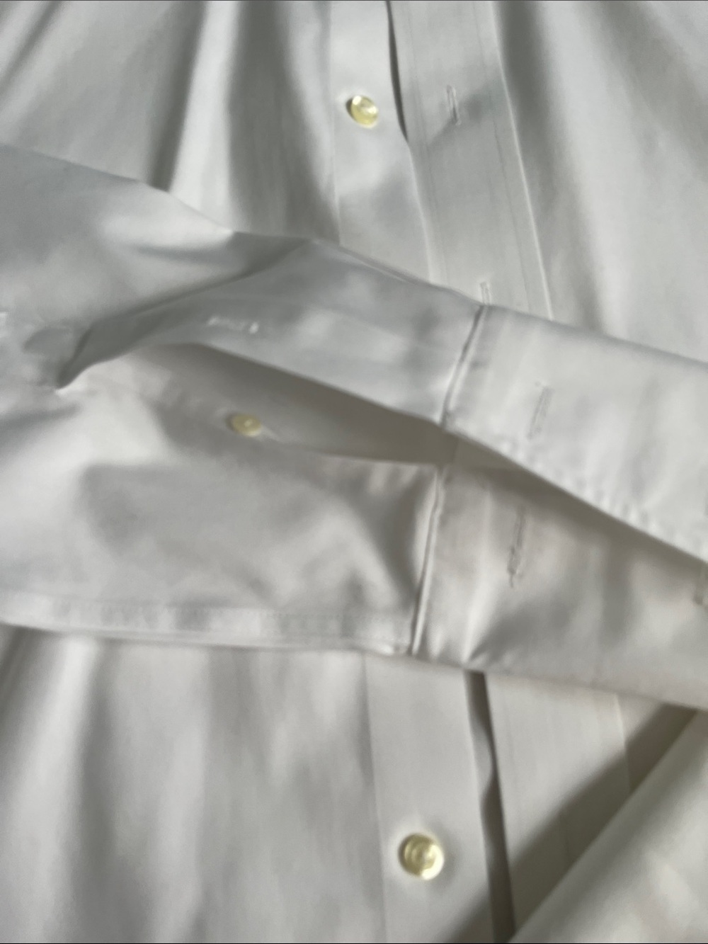 Brooks Brothers White Dress Shirt with Point Collar / French cuff. 20! - Picture 3 of 7
